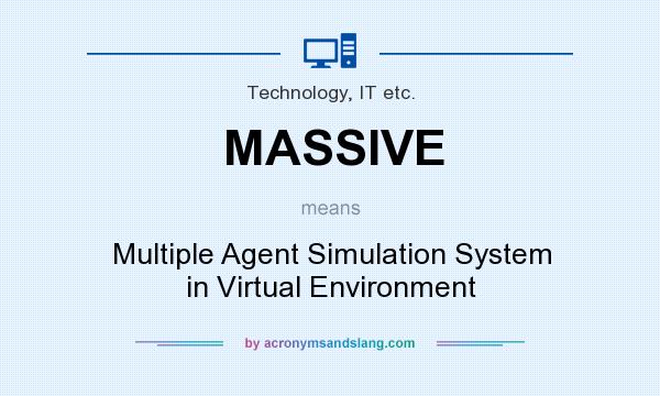 What does MASSIVE mean? It stands for Multiple Agent Simulation System in Virtual Environment