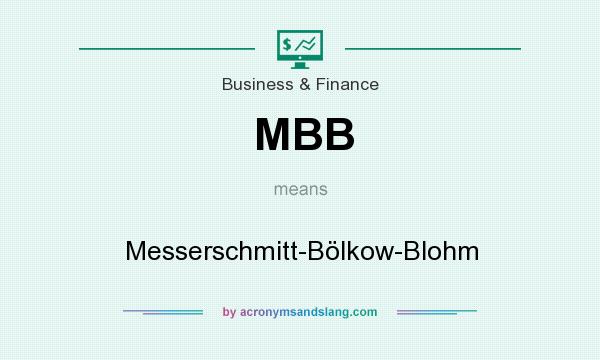 What does MBB mean? It stands for Messerschmitt-Bölkow-Blohm
