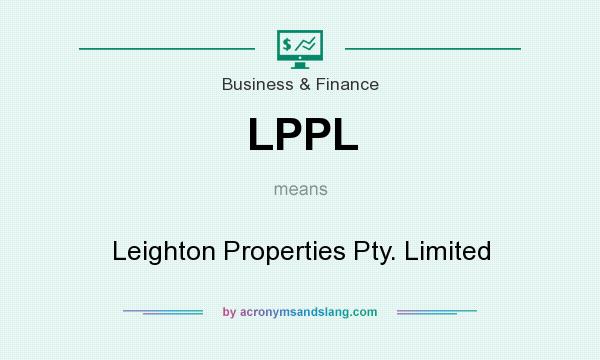 What does LPPL mean? It stands for Leighton Properties Pty. Limited