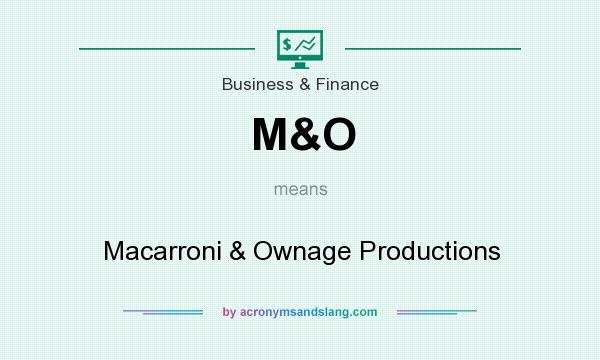 What does M&O mean? It stands for Macarroni & Ownage Productions