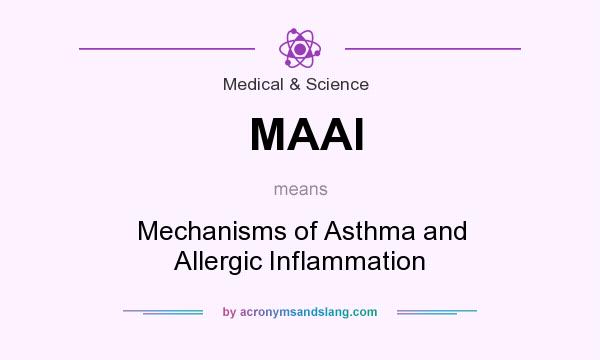 What does MAAI mean? It stands for Mechanisms of Asthma and Allergic Inflammation
