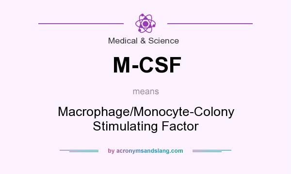 What does M-CSF mean? It stands for Macrophage/Monocyte-Colony Stimulating Factor