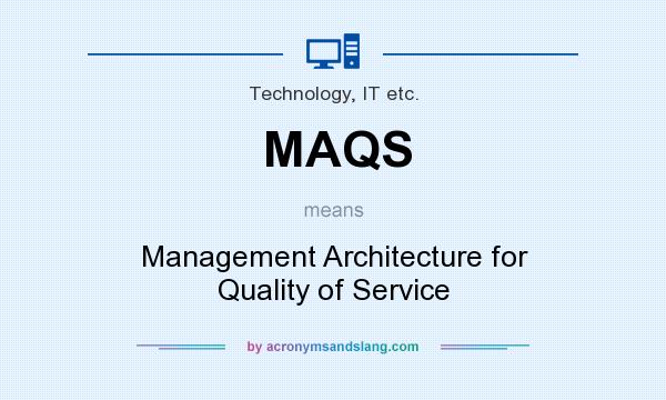 What does MAQS mean? It stands for Management Architecture for Quality of Service