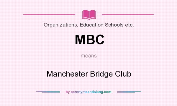 What does MBC mean? It stands for Manchester Bridge Club