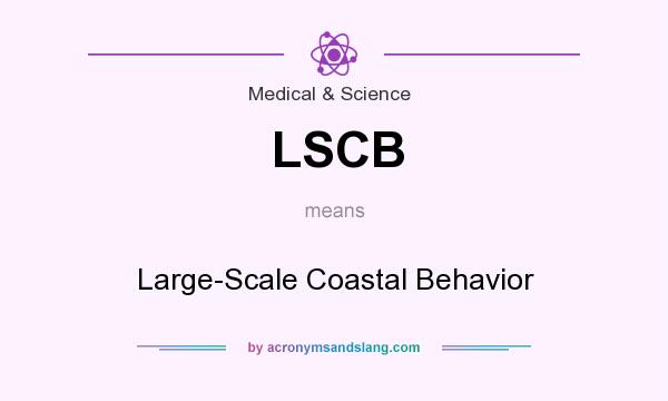 What does LSCB mean? It stands for Large-Scale Coastal Behavior