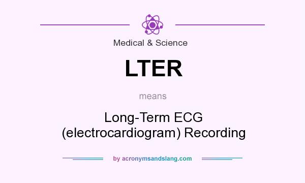 What does LTER mean? It stands for Long-Term ECG (electrocardiogram) Recording