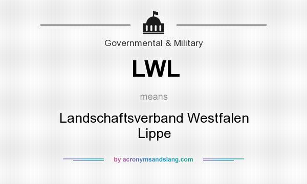 What does LWL mean? It stands for Landschaftsverband Westfalen Lippe