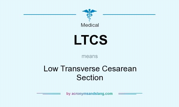 What does LTCS mean? It stands for Low Transverse Cesarean Section