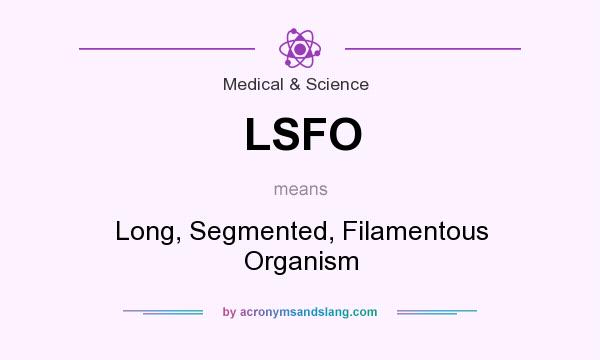 What does LSFO mean? It stands for Long, Segmented, Filamentous Organism