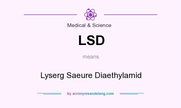 What does LSD mean? It stands for Lyserg Saeure Diaethylamid