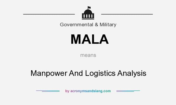 What does MALA mean? It stands for Manpower And Logistics Analysis