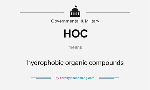 What does HOC mean? It stands for hydrophobic organic compounds