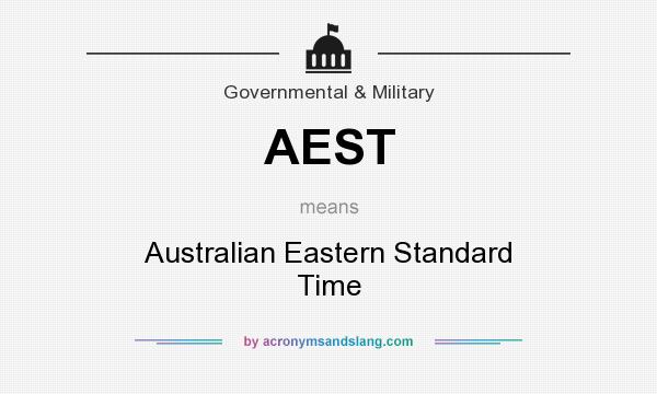 What does AEST mean? It stands for Australian Eastern Standard Time