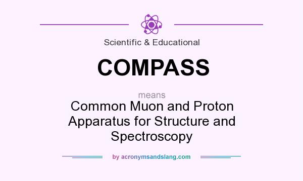 What does COMPASS mean? It stands for Common Muon and Proton Apparatus for Structure and Spectroscopy