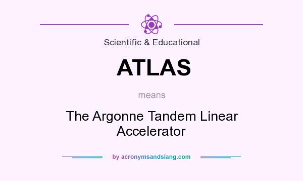 What does ATLAS mean? It stands for The Argonne Tandem Linear Accelerator