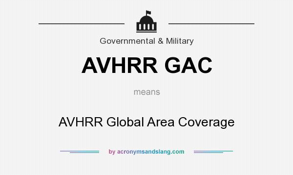 What does AVHRR GAC mean? It stands for AVHRR Global Area Coverage