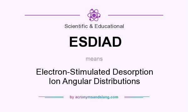 What does ESDIAD mean? It stands for Electron-Stimulated Desorption Ion Angular Distributions