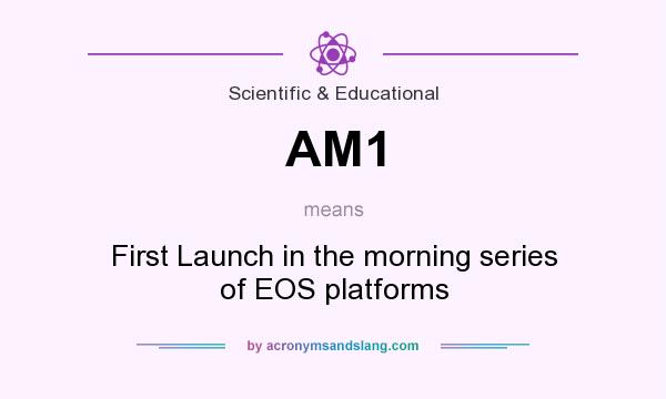 What does AM1 mean? It stands for First Launch in the morning series of EOS platforms