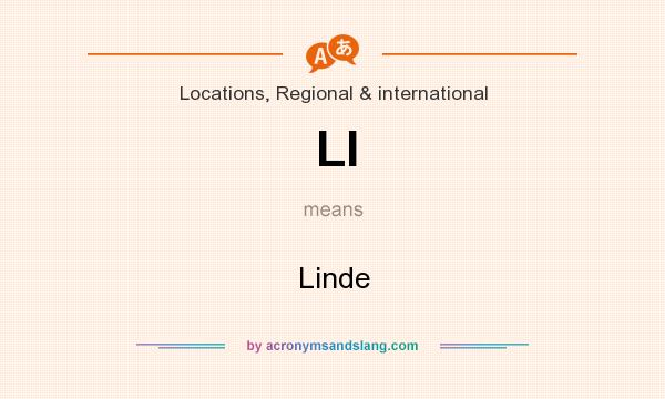 What does LI mean? It stands for Linde
