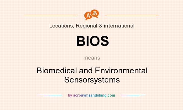 What does BIOS mean? It stands for Biomedical and Environmental Sensorsystems