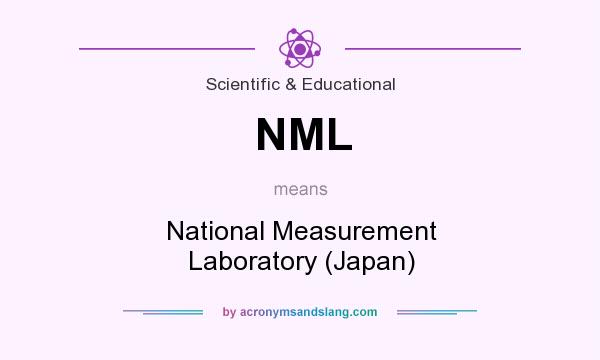 What does NML mean? It stands for National Measurement Laboratory (Japan)