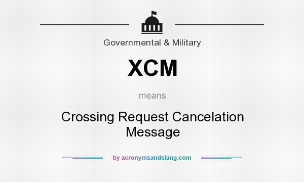 What does XCM mean? It stands for Crossing Request Cancelation Message