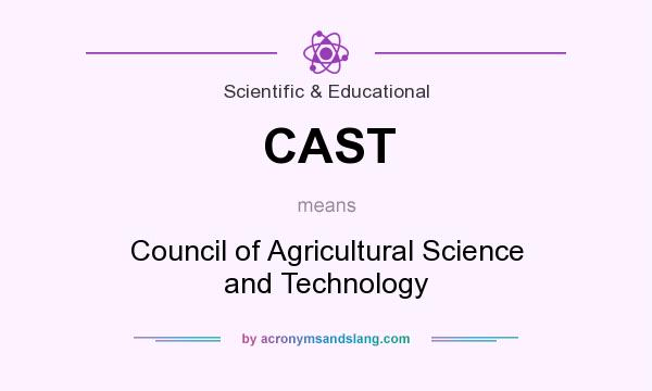 What does CAST mean? It stands for Council of Agricultural Science and Technology