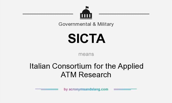 What does SICTA mean? It stands for Italian Consortium for the Applied ATM Research