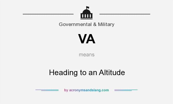 What does VA mean? It stands for Heading to an Altitude