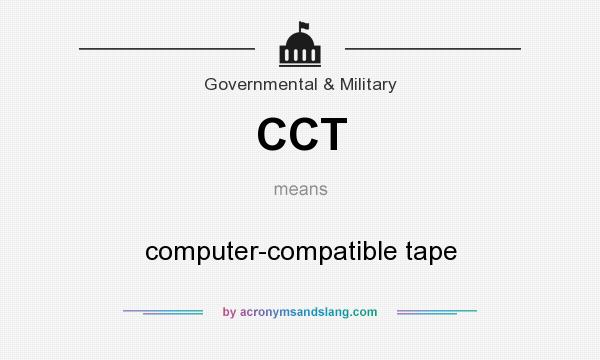What does CCT mean? It stands for computer-compatible tape
