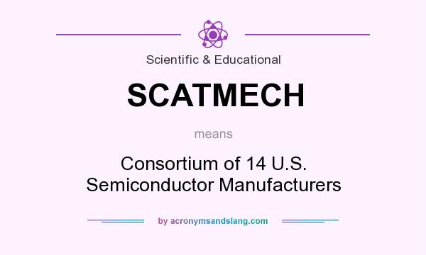 What does SCATMECH mean? It stands for Consortium of 14 U.S. Semiconductor Manufacturers