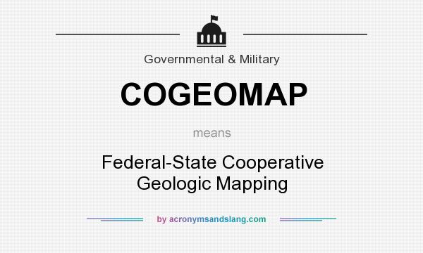 What does COGEOMAP mean? It stands for Federal-State Cooperative Geologic Mapping