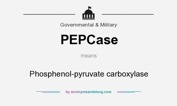 What does PEPCase mean? It stands for Phosphenol-pyruvate carboxylase