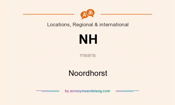 What does NH mean? It stands for Noordhorst