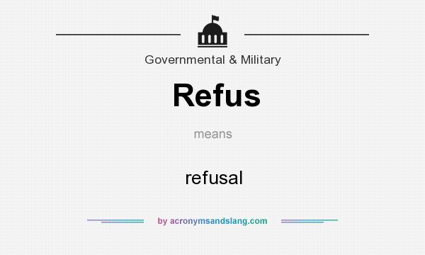 What does Refus mean? It stands for refusal