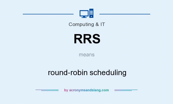 What does RRS mean? It stands for round-robin scheduling