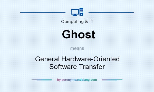 What does Ghost mean? It stands for General Hardware-Oriented Software Transfer