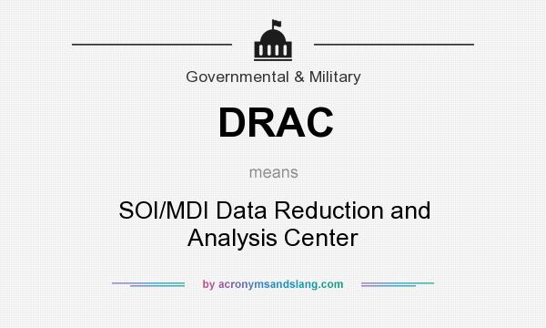 What does DRAC mean? It stands for SOI/MDI Data Reduction and Analysis Center
