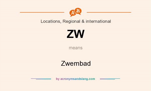 What does ZW mean? It stands for Zwembad