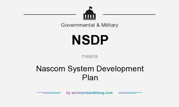 What does NSDP mean? It stands for Nascom System Development Plan