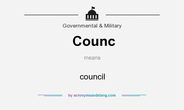 What does Counc mean? It stands for council
