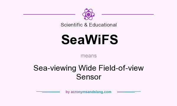 What does SeaWiFS mean? It stands for Sea-viewing Wide Field-of-view Sensor