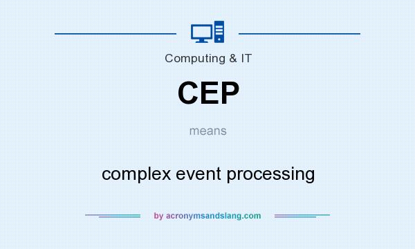What does CEP mean? It stands for complex event processing