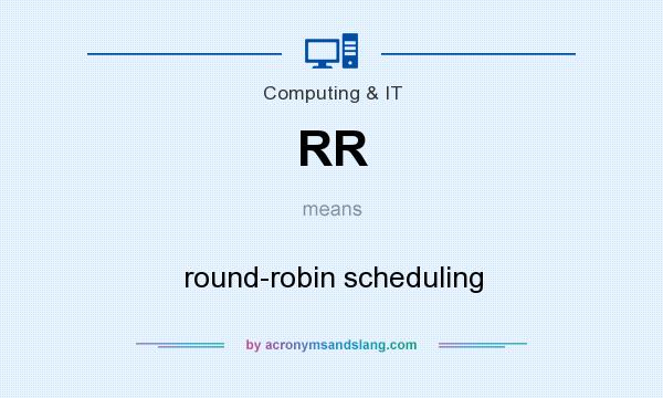 What does RR mean? It stands for round-robin scheduling