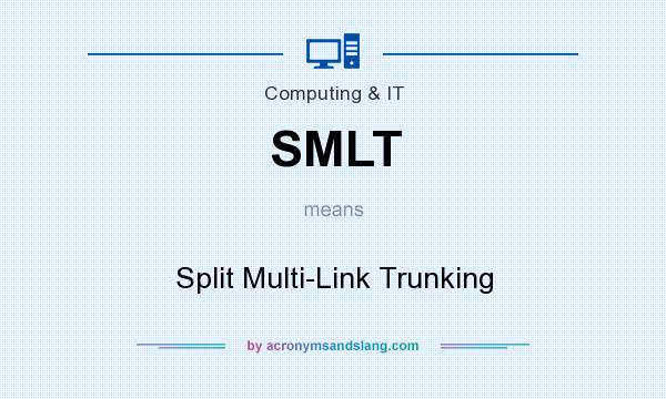 What does SMLT mean? It stands for Split Multi-Link Trunking