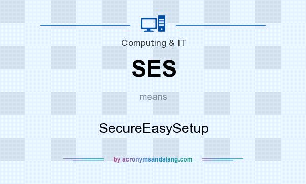 What does SES mean? It stands for SecureEasySetup