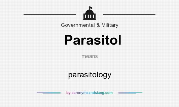 What does Parasitol mean? It stands for parasitology