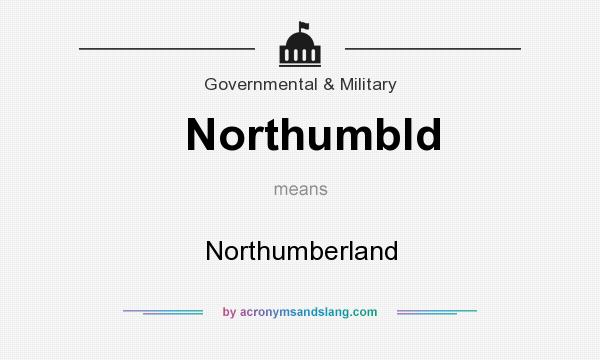 What does Northumbld mean? It stands for Northumberland