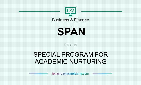 What does SPAN mean? It stands for SPECIAL PROGRAM FOR ACADEMIC NURTURING