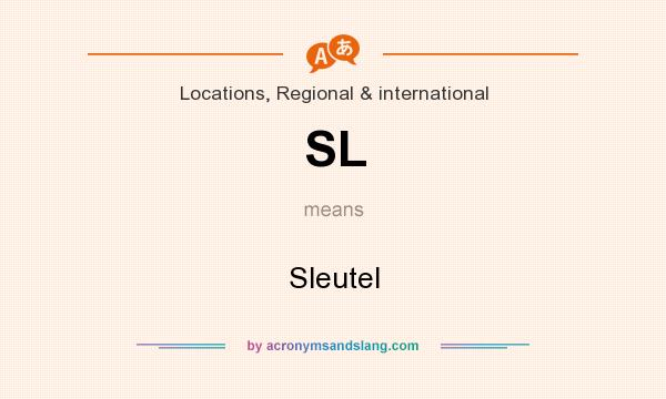 What does SL mean? It stands for Sleutel